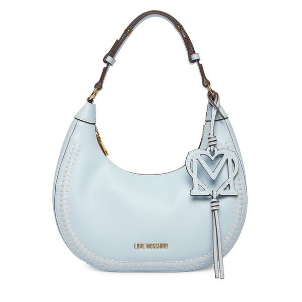 Torebka LOVE MOSCHINO. Niebieskie torebki klasyczne Love Moschino, bez wzorów, klasyczne, bez dodatków. Za 540.99 zł.