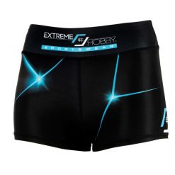 Spodenki sportowe damskie do jogi fitnessu EXTREME HOBBY MT SPORT. Niebieskie szorty sportowe EXTREME HOBBY, bez wzorów, z dzianiny, do biegania. Za 149.00 zł.