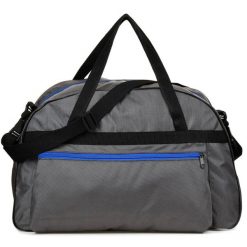 Torba podróżna Beltimore P91 szaro- niebieska. Szare torby podróżne bez wzorów, z materiału, duże. Za 65.99 zł.