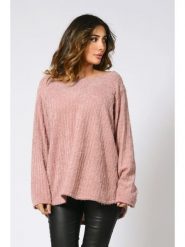 Plus Size Company Sweter "Gural" w kolorze jasnoróżowym rozmiar: 38/40. Różowe swetry Plus Size Company, plus size, bez wzorów, klasyczne, plus size, bez ramiączek. Za 105.63 zł.
