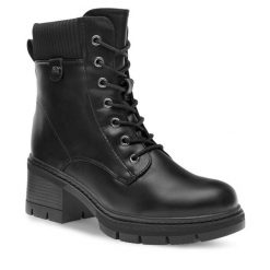 Botki Clara Barson. Czarne botki Clara Barson, bez wzorów, bez obcasa, na słupku, bez zapięcia. Za 159.99 zł.