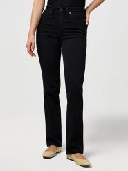Wrangler Dżinsy - Regular fit - w kolorze czarnym rozmiar: W32/L32. Czarne jeansy Wrangler, l, z aplikacjami, ze skóry, klasyczne, z podwyższonym stanem. Za 164.79 zł.
