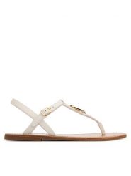Tommy Hilfiger Sandały Leather Thong Sandal FW0FW09127 Biały. Białe sandały Tommy Hilfiger, bez wzorów, ze skóry, bez obcasa, na płaskiej podeszwie, bez zapięcia. Za 409.99 zł.