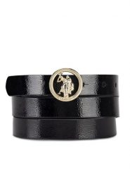 U.S. Polo Assn. Pasek AIUXT2564WAJ Czarny. Czarne paski U.S. Polo Assn., bez wzorów, ze skóry. Za 129.99 zł.