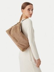 LOVE MOSCHINO Torebka JC4090PP1PLD110A Beżowy. Brązowe torebki klasyczne Love Moschino, bez wzorów, ze skóry, bez dodatków. Za 949.99 zł.