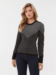 Guess Sweter W3BR26 Z3AE0 Czarny Slim Fit. Czarne swetry Guess, xs, z aplikacjami, z syntetyku, bez ramiączek. Za 529.99 zł.