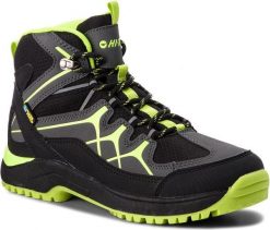 Buty trekkingowe damskie Hi-Tec czarne r. 40. Czarne buty trekkingowe Hi-tec, bez wzorów, bez zapięcia. Za 285.99 zł.
