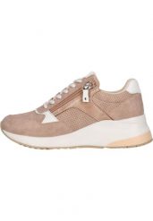Buty sportowe damskie Whistler Harmonia. Czerwone buty treningowe WHISTLER, bez wzorów, z materiału, bez zapięcia, trekkingowe. Za 268.00 zł.
