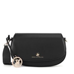 Torebka Beverly Hills Polo Club. Czarne listonoszki Beverly Hills Polo Club, bez wzorów, bez dodatków. Za 179.99 zł.