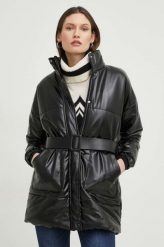 Answear Lab kurtka damska kolor czarny zimowa oversize. Czarne kurtki Answear Lab, na zimę, l, bez wzorów, bez kaptura. W wyprzedaży za 254.99 zł.