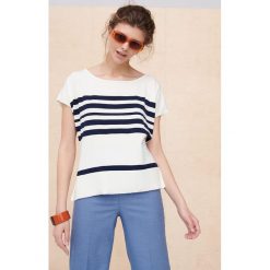 Bluzka Damska Czi Czi Plus Size Ekri / Granatowy. Niebieskie bluzki blue shadow, m, bez wzorów, z elastanu, eleganckie, bez kołnierzyka, plus size, bez ramiączek. Za 219.90 zł.