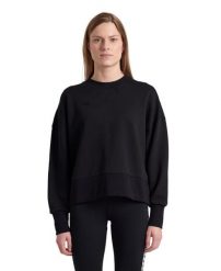 Bluza damska Arena Oversized Crew Neck. Czarne bluzy bez kaptura Arena, m, z aplikacjami, z bawełny, bez kaptura, do pływania. Za 269.99 zł.