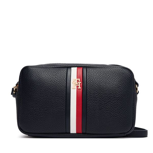 Torebka Tommy Hilfiger. Niebieskie listonoszki Tommy Hilfiger, bez wzorów, bez dodatków. Za 449.99 zł.