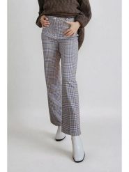 Monki Spodnie w kolorze szarym rozmiar: 48. Szare spodnie materiałowe Monki, bez wzorów, z materiału, z podwyższonym stanem. Za 43.99 zł.