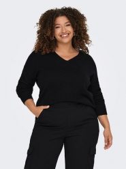 ONLY Sweter w kolorze czarnym rozmiar: L-50/52. Czarne swetry ONLY, l, bez wzorów, bez ramiączek. Za 118.01 zł.