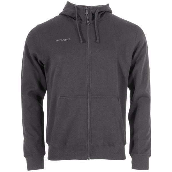 Bluza z kapturem i zamkiem błyskawicznym Stanno Base. Brązowe bluzy STANNO, bez wzorów, z bawełny, z kapturem, na jogę i pilates. Za 246.50 zł.