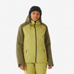 Kurtka narciarska i snowboardowa damska Quechua 500. Kurtki narciarskie WED'ZE, na zimę, xl, bez wzorów, z materiału, bez kaptura, narciarskie. Za 399.99 zł.