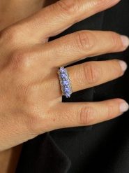 OR Carats Złoty pierścionek z diamentami i kamieniami szlachetnymi rozmiar: 54. Niebieskie pierścionki OR Carats, z diamentem, złote. Za 1,913.99 zł.