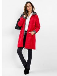 WITT WEIDEN Płaszcz pikowany w kolorze czerwono-szarym rozmiar: 38. Czerwone płaszcze WITT WEIDEN, bez wzorów, bez kaptura. Za 130.50 zł.