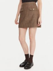 Barbour Spódnica mini Sophia LSK0130MI11 Brązowy Regular Fit. Brązowe spódnice Barbour, bez wzorów, z bawełny, mini. Za 549.99 zł.