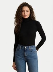 LAUREN RALPH LAUREN Golf 200B22258002 Czarny Slim Fit. Czarne swetry Lauren Ralph Lauren, xxl, bez wzorów, z bawełny, bez ramiączek. Za 639.99 zł.