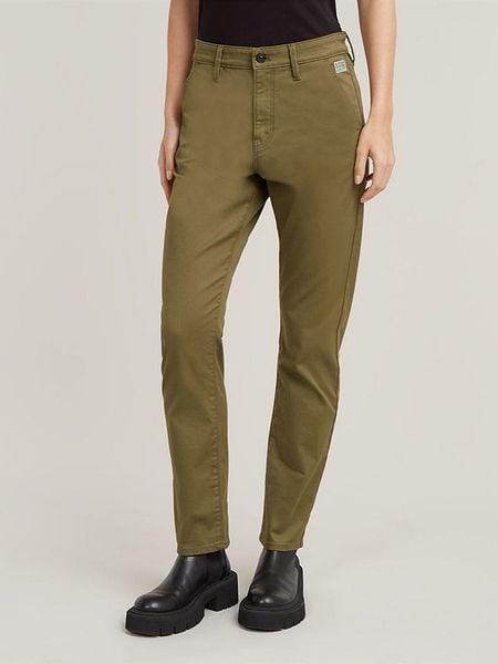 G-Star Spodnie chino w kolorze khaki rozmiar: W27/L32. Brązowe chinosy G-Star, l, bez wzorów, retro. Za 210.95 zł.