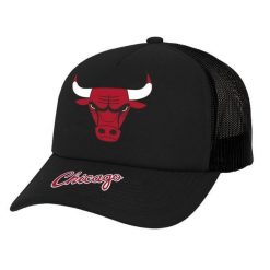 Czapka Trucker Chicago Bulls NBA Team Origins Hwc. Czarne czapki z daszkiem Mitchell & Ness, bez wzorów, sportowe. Za 146.50 zł.