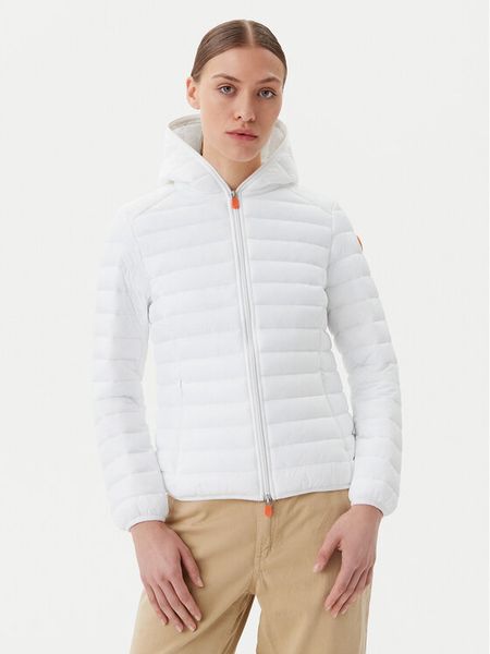 Save The Duck Kurtka przejściowa D33620W GIGA20 Biały Regular Fit. Białe kurtki Save the duck, bez wzorów, z syntetyku, bez kaptura. Za 359.99 zł.