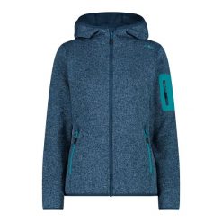 Polar z kapturem dla kobiet CMP. Niebieskie bluzy z polaru CMP, xs, bez wzorów, z polaru, narciarskie. Za 338.50 zł.
