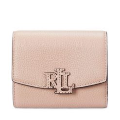 Mały Portfel Damski LAUREN RALPH LAUREN. Czerwone portfele Lauren Ralph Lauren, bez wzorów. Za 409.99 zł.