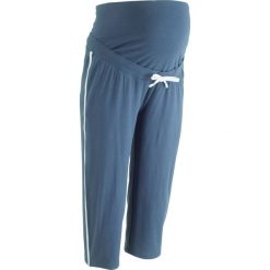 Rybaczki ciążowe dresowe bonprix indygo. Spodnie sportowe marki bonprix. Za 29.99 zł.
