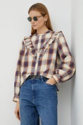 Wrangler koszula bawełniana damska regular. Koszule Wrangler, l, bez wzorów, z bawełny, bez kołnierzyka, bez ramiączek. W wyprzedaży za 189.99 zł.