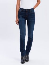 Cross Jeans Dżinsy - Slim fit - w kolorze granatowym rozmiar: W29/L32. Niebieskie jeansy Cross Jeans, l, z aplikacjami, z jeansu, klasyczne, z podwyższonym stanem. Za 97.05 zł.