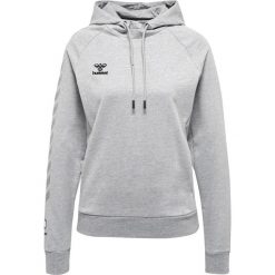 Damska bawełniana bluza z kapturem Hummel Move Grid. Szare bluzy Hummel, xs, bez wzorów, z bawełny, sportowe, bez ramiączek, z kapturem. W wyprzedaży za 220.00 zł.