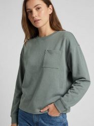 MOSS COPENHAGEN Bluza "Illiana" w kolorze zielonym rozmiar: L/XL. Zielone bluzy Moss Copenhagen, l, bez wzorów, bez kaptura. Za 135.81 zł.