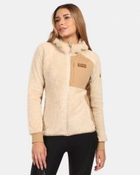 Damska bluza polarowa z kapturem Kilpi NORKA-W. Brązowe bluzy z kapturem Kilpi, bez wzorów, z materiału, z kapturem, trekkingowe. Za 358.00 zł.