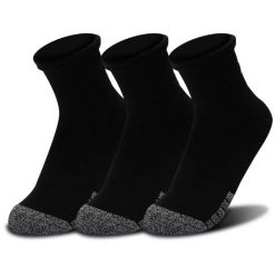 Skarpety unisex Under Armour Heatgear Quarter 3pk. Czarne skarpetki Under Armour, bez wzorów. Za 79.99 zł.