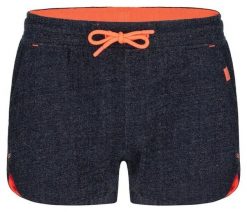 Damskie spodenki Loap Edula niebieskie. Brązowe szorty sportowe Scarpa, z aplikacjami, z bawełny, trekkingowe. Za 155.99 zł.
