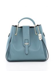Lucca Baldi Skórzana torebka "Vinci" w kolorze błękitnym - 33 x 28 x 13 cm rozmiar: onesize. Niebieskie torebki klasyczne Lucca Baldi, bez wzorów, z materiału, na ramię, bez dodatków. Za 320.95 zł.