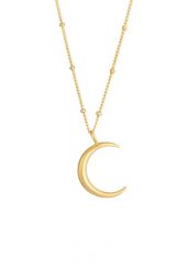 Elli Ladies Half Moon Sickle Astro Ball Chain in 925 Sterling Silver Naszyjniki 1 ct Damski. Szare naszyjniki Elli, z materiału, srebrne. Za 283.99 zł.