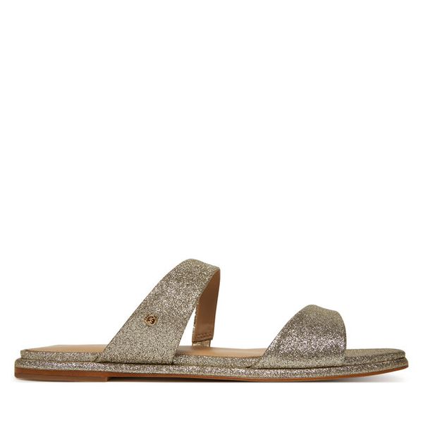 Klapki MICHAEL Michael Kors. Żółte klapki MICHAEL Michael Kors, bez wzorów, bez obcasa, bez zapięcia. Za 299.99 zł.