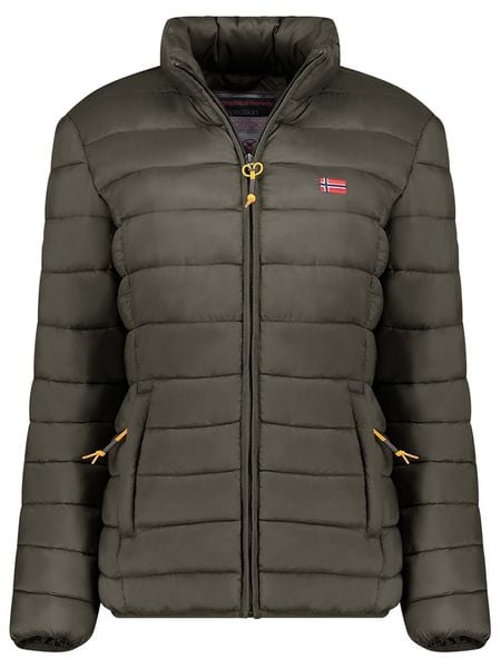 Geographical Norway Kurtka pikowana "Atikolor" w kolorze khaki rozmiar: S. Brązowe kurtki Geographical Norway, s, bez wzorów, bez kaptura. Za 150.95 zł.