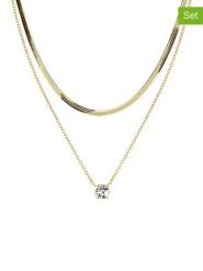 Tamaris Naszyjniki (2 szt.) z elementem ozdobnym - dł. 50 cm rozmiar: onesize. Naszyjniki Tamaris, z materiału, szklane. Za 130.99 zł.