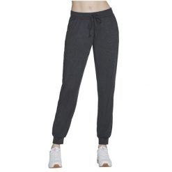 Spodnie sportowe damskie Skechers Go Dri Swift Jogger Pant. Szare spodnie sportowe Skechers, bez wzorów, z elastanu, na fitness i siłownię. Za 199.99 zł.