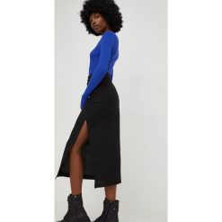 Answear Lab spódnica bawełniana kolor czarny maxi prosta. Czarne spódnice Answear Lab, na co dzień, l, bez wzorów, z bawełny, maxi, proste. W wyprzedaży za 110.99 zł.