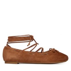 Baleriny MICHAEL Michael Kors. Brązowe baleriny MICHAEL Michael Kors, bez wzorów, bez obcasa, bez zapięcia. Za 739.99 zł.