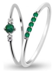 Les Petites Précieuses Srebrne pierścionki (2 szt.) z kamieniami szlachetnymi rozmiar: 50. Szare pierścionki Les Petites Précieuses, z cyrkonią, srebrne. Za 339.99 zł.