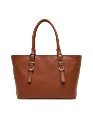 TOUS Torebka Buckles 2002189443 Brązowy. Brązowe shopper bag tous, bez wzorów, ze skóry, bez dodatków. Za 1,589.00 zł.