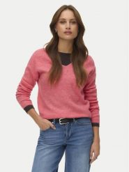 Vero Moda Sweter Crewlefile 10233357 Koralowy Loose Fit. Pomarańczowe swetry Vero Moda, s, bez wzorów, z syntetyku, bez ramiączek. Za 109.99 zł.