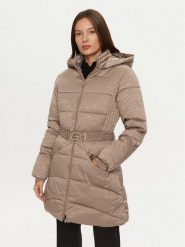 Guess Kurtka puchowa Seline W4BL58 WGL72 Brązowy Regular Fit. Brązowe kurtki Guess, xs, z aplikacjami, z puchu, bez kaptura. Za 529.99 zł.
